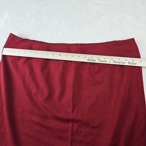 Talbots womans stretch skirt red size 20W wool blend - Picture 4 of 9